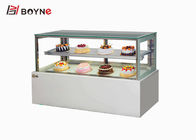 Bench Top Cake Display Fridge Marble Glass 2~10 Temperature R134A Refrigerant