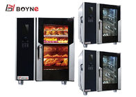 10 Tray Gas Combi Oven LCD Version For Canteen Kitchen Commercial Use