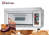 Professional Industrial Two Deck Electric Bread Baking Oven Two Trays Stainless Steel