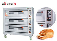 Commercial Bakery Deck Oven Three Deck Six Tray for Hotel Use