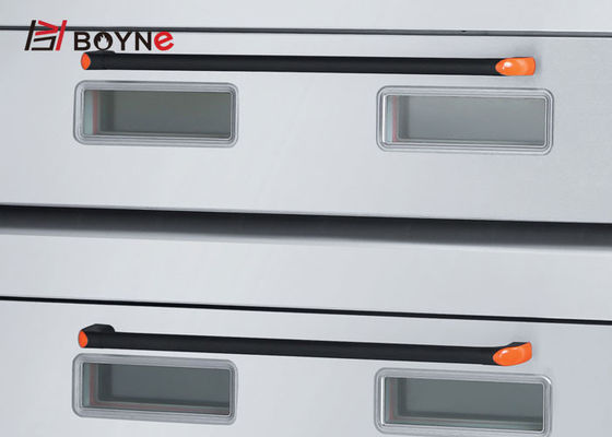 Kitchen Double Layer Six Trays Gas Baking Oven Stainless Steel
