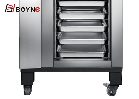 380V Four Trays Bakery Deck Oven With Cabinet Digital Temperature Control