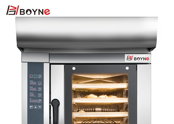380V Four Trays Bakery Deck Oven With Cabinet Digital Temperature Control