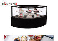 Commercial Cake Display Case Air Cooling Fan Shaped Cake Chiller Showcase