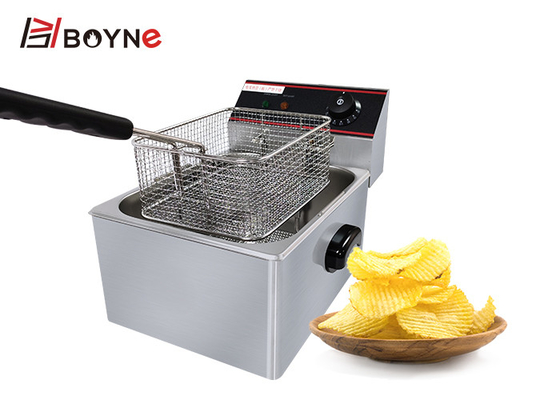 6 Liter Commercial Stainless Steel Electric Deep Fryer
