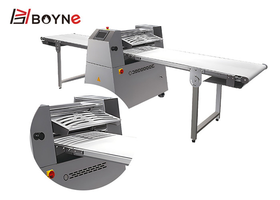 1.5kw Sheet Dough Roller Croissant Bakery Full Automatic Dough Roll Up Machine